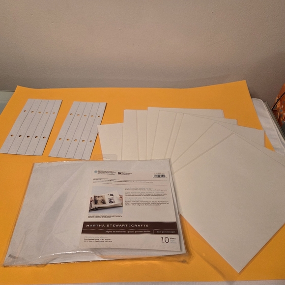 Martha Stewart Other - Martha Stewert Crafts 9 Sheets Postbound Refills 8.5" X 11" Albums
